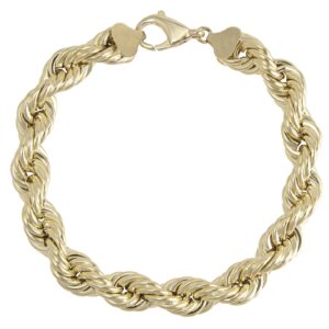 10K HOLLOW ROPE BRACELET
