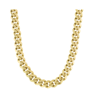 10K PLAIN CUT MONACO NECKLACE